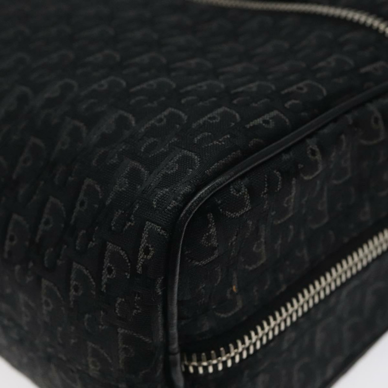 【日本直送】Christian Dior Trotter帆布手提包 黑色銀色 正品 117320M-8