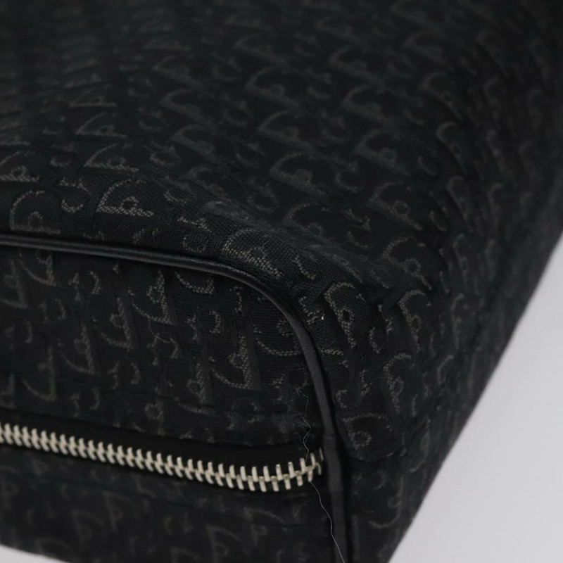 【日本直送】Christian Dior Trotter帆布手提包 黑色銀色 正品 117320M-15