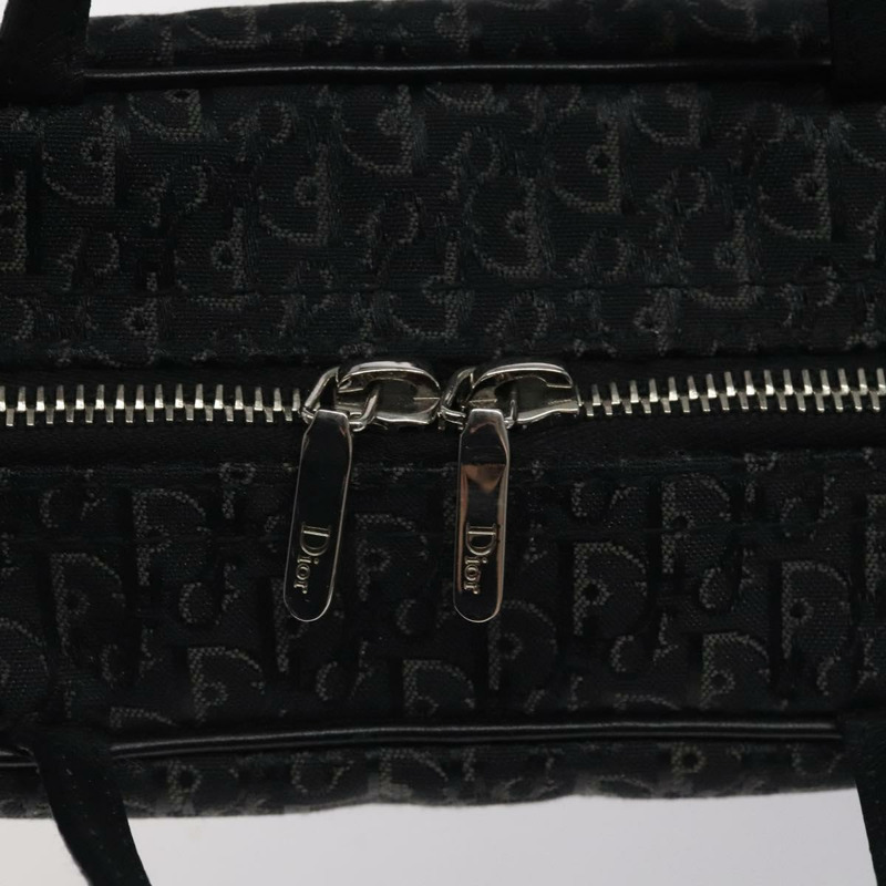 【日本直送】Christian Dior Trotter帆布手提包 黑色銀色 正品 117320M-16