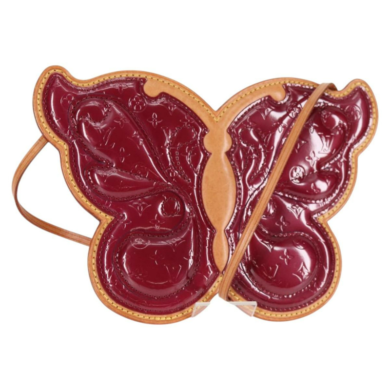 【日本直送】路易威登 Vernis Pochette Papillon 單肩包 紫色 M92270 正品 116413SAM-0