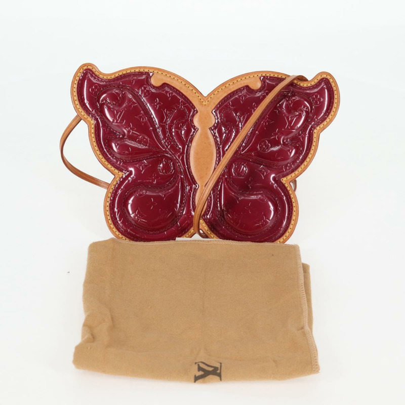 【日本直送】路易威登 Vernis Pochette Papillon 單肩包 紫色 M92270 正品 116413SAM-11