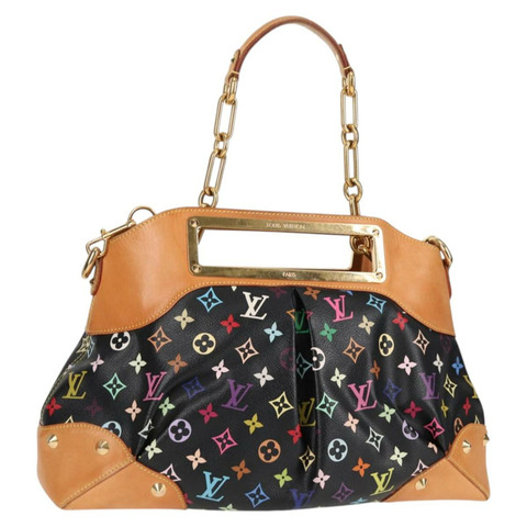 路易威登 Monogram Multicolor Judy GM 手提包 2way 黑色 M40254 LV Auth 116346M