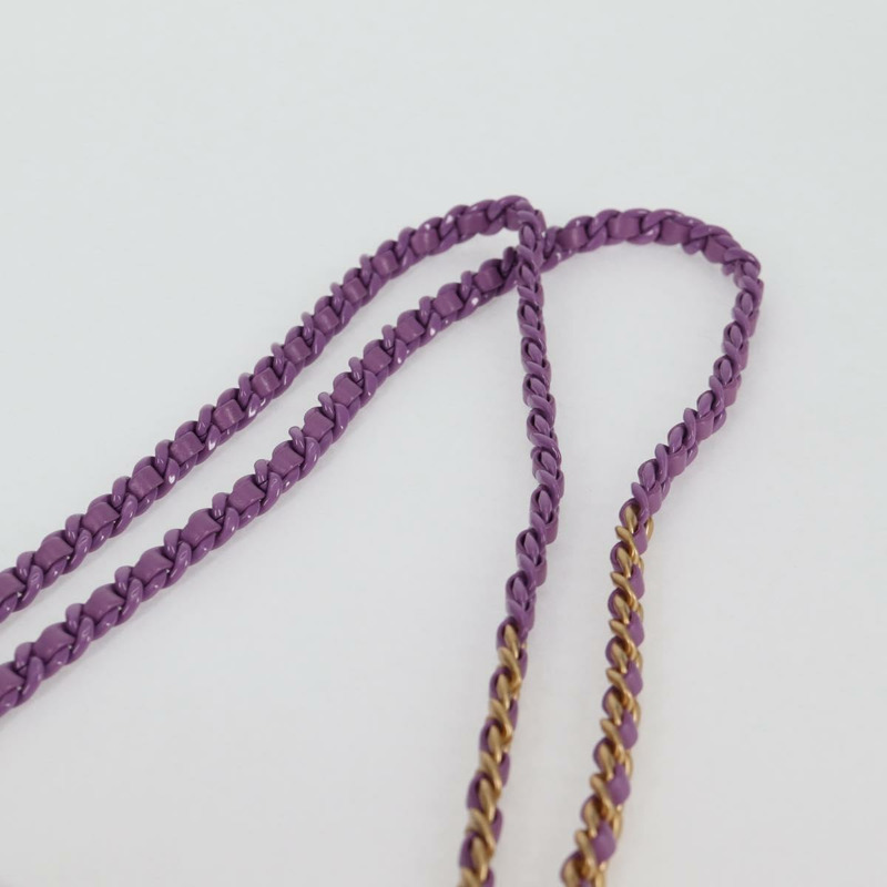 【日本直送】香奈兒鏈條絎縫雙肩包，羊皮材質，紫色，CC標誌，正品 BA1260SM-16