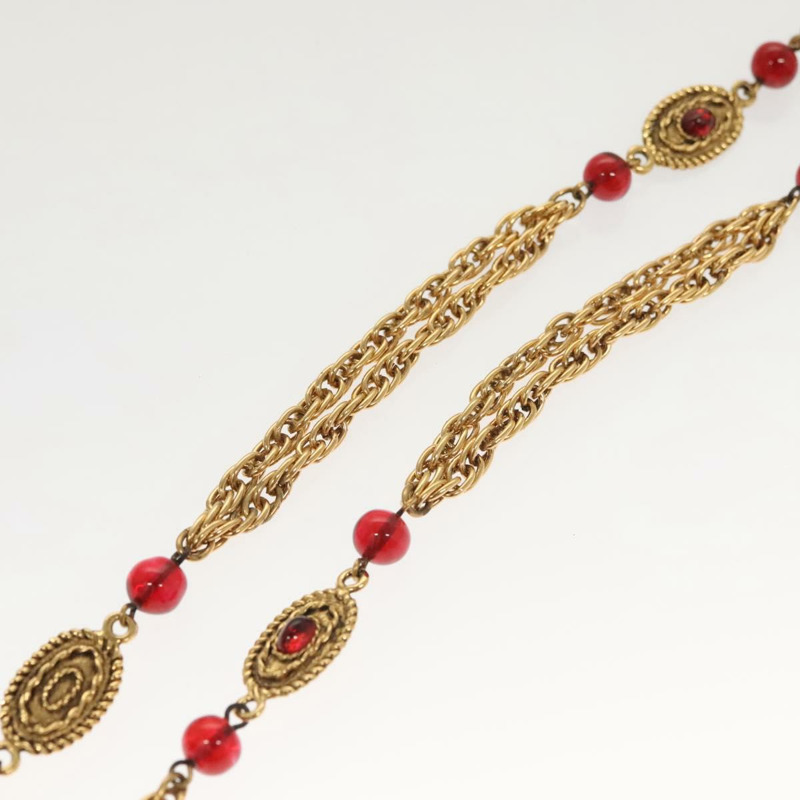 【日本直送】香奈兒 COCO 標誌項鍊，金色金屬材質，CC 標誌，正品 BA1373SAM-15