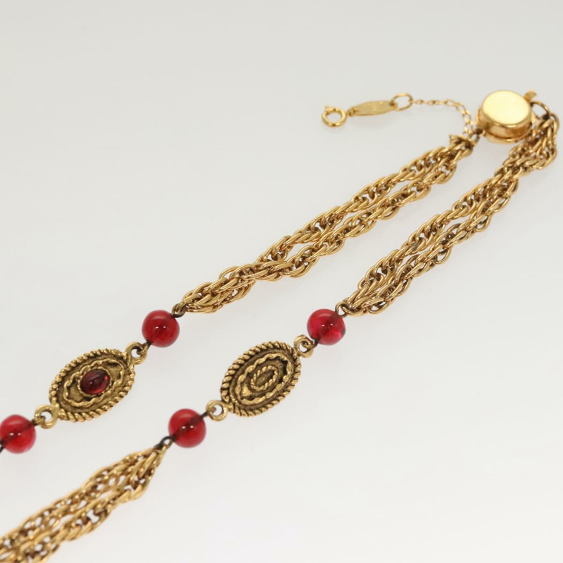 【日本直送】香奈兒 COCO 標誌項鍊，金色金屬材質，CC 標誌，正品 BA1373SAM-16