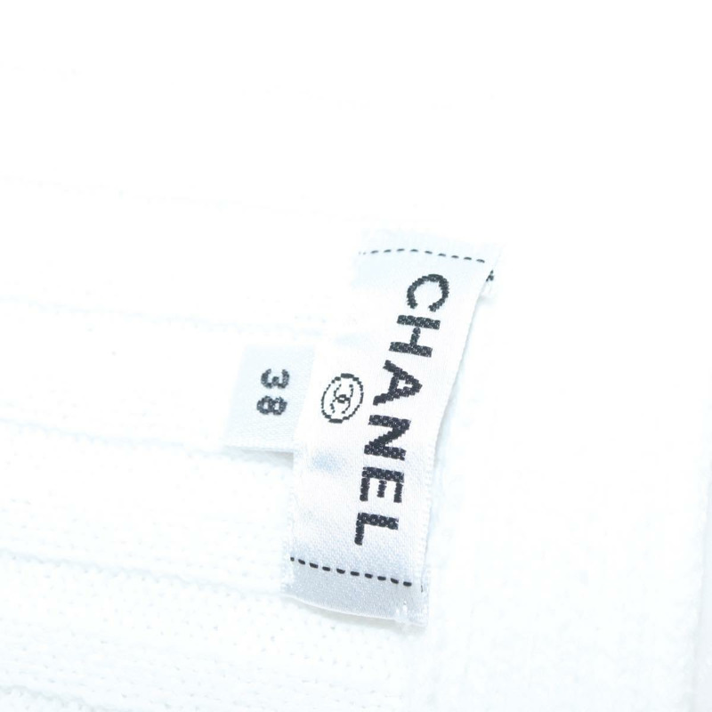 【日本直送】香奈兒 (CHANEL) 白色針織衫，CC 標誌，貨號 BA1351M-12