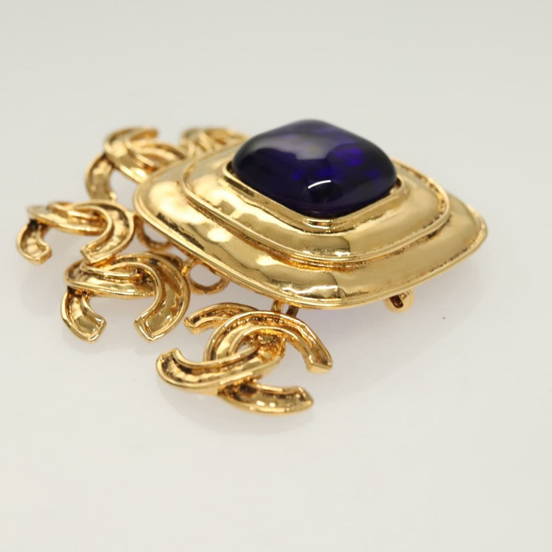 【日本直送】香奈兒 (CHANEL) 金屬金色雙C胸針，正品編號 BA1258SAM-2