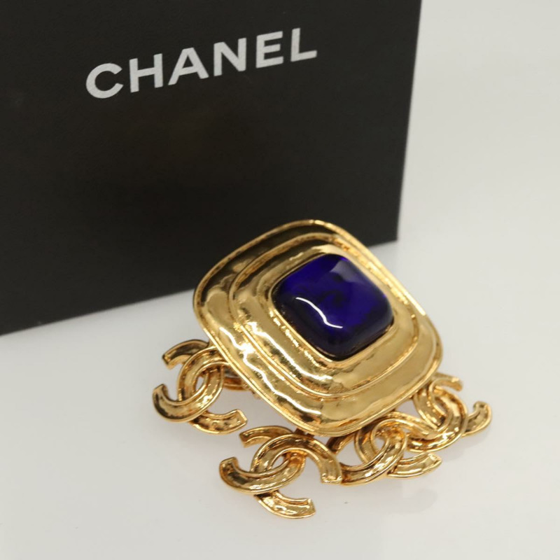 【日本直送】香奈兒 (CHANEL) 金屬金色雙C胸針，正品編號 BA1258SAM-11