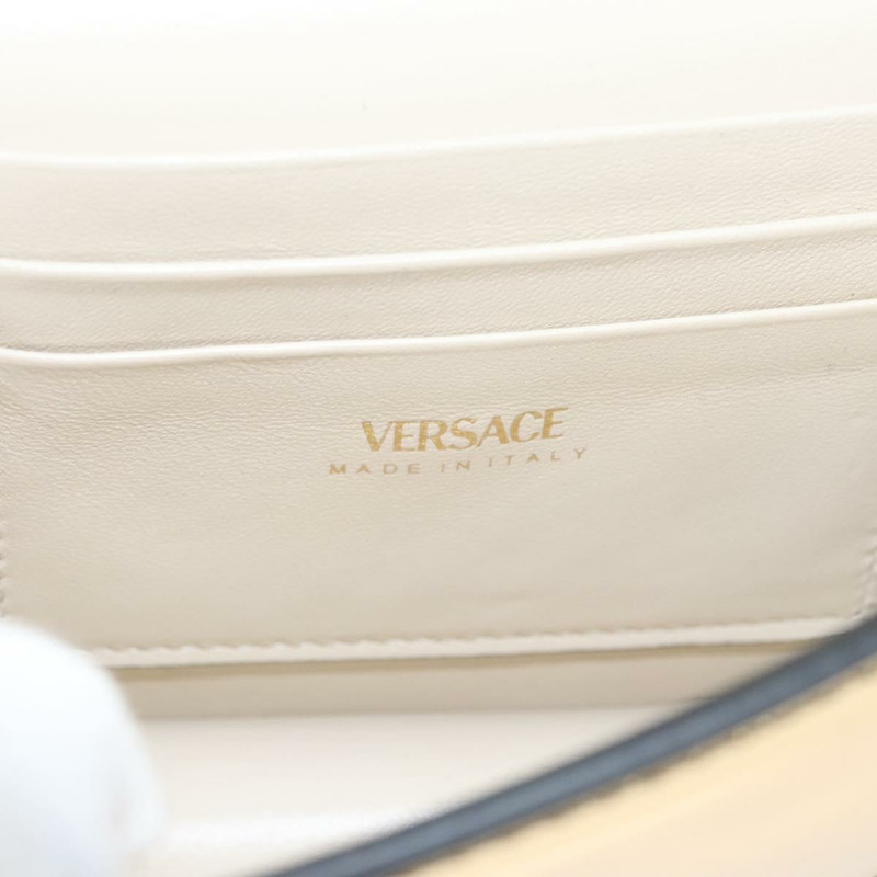 【日本直送】范思哲 (VERSACE) 鏈條單肩包 漆皮 金色 正品 BA1306M-9