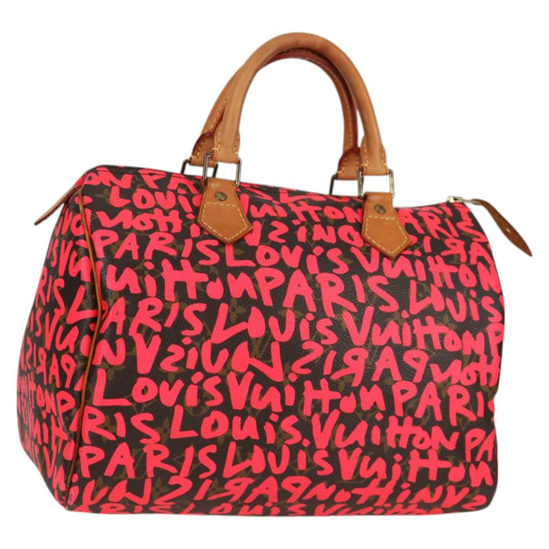 【日本直送】路易威登 Monogram Graffiti Speedy 30 手袋 橙色 M93705 LV 正品 116267M-0