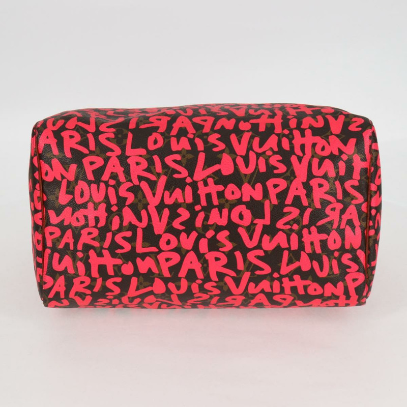 【日本直送】路易威登 Monogram Graffiti Speedy 30 手袋 橙色 M93705 LV 正品 116267M-4