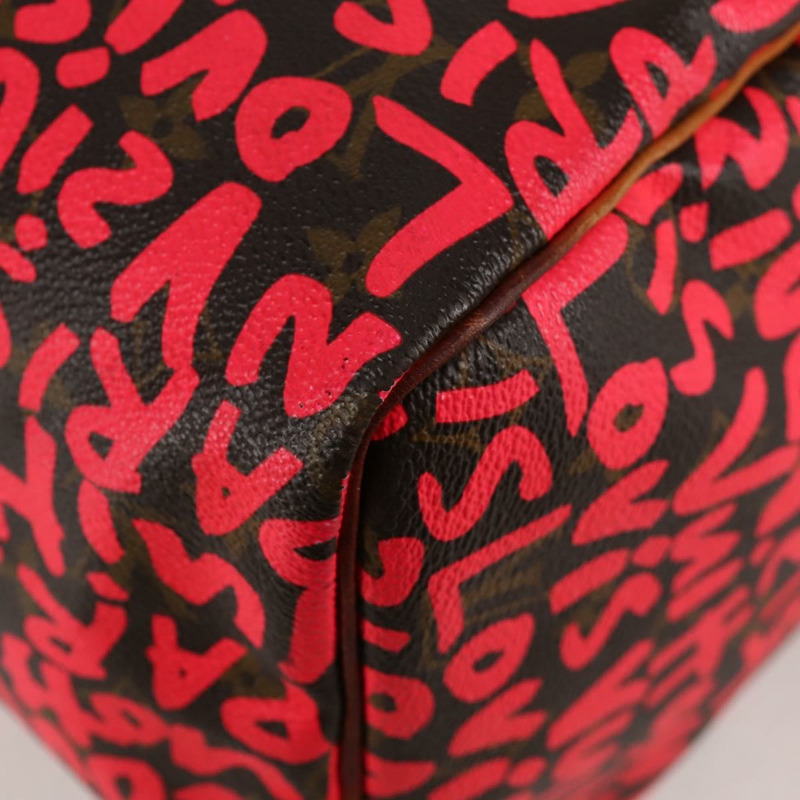 【日本直送】路易威登 Monogram Graffiti Speedy 30 手袋 橙色 M93705 LV 正品 116267M-17