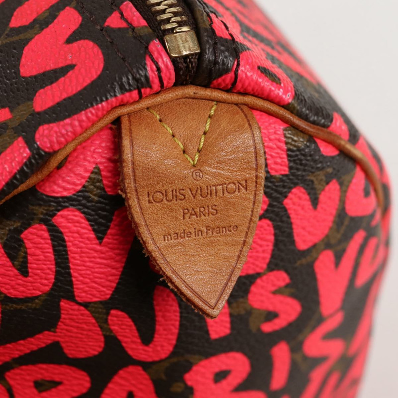 【日本直送】路易威登 Monogram Graffiti Speedy 30 手袋 橙色 M93705 LV 正品 116267M-18