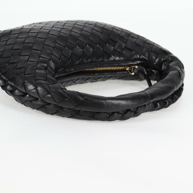 【日本直送】BOTTEGA VENETA INTRECCIATO 迷你流浪漢手提包皮革黑金正品 am8217M-6