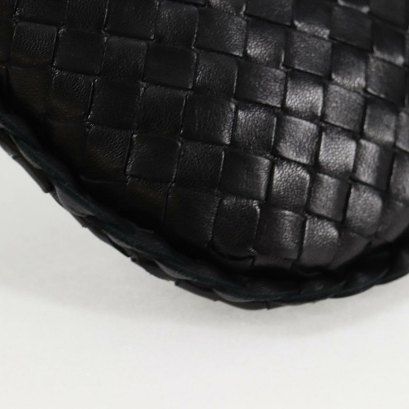 【日本直送】BOTTEGA VENETA INTRECCIATO 迷你流浪漢手提包皮革黑金正品 am8217M-8