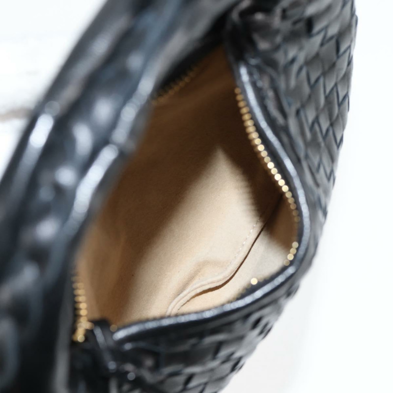【日本直送】BOTTEGA VENETA INTRECCIATO 迷你流浪漢手提包皮革黑金正品 am8217M-9