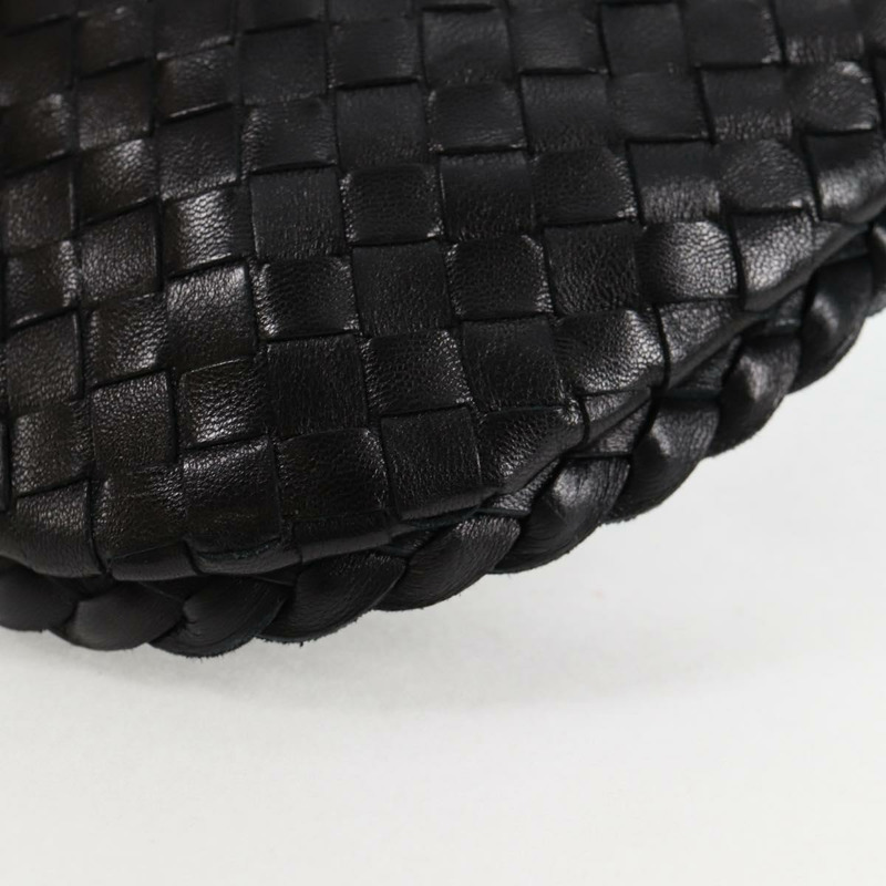 【日本直送】BOTTEGA VENETA INTRECCIATO 迷你流浪漢手提包皮革黑金正品 am8217M-13