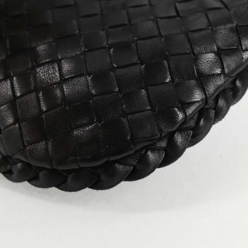【日本直送】BOTTEGA VENETA INTRECCIATO 迷你流浪漢手提包皮革黑金正品 am8217M-15