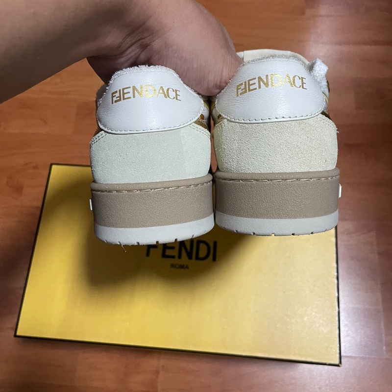 VERSACE/範思哲 x FENDI芬迪聯名板鞋女款 白色 38碼-4