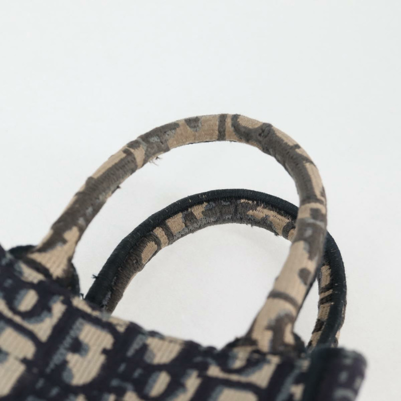 【日本直送】Christian Dior Trotter 帆布豎款 Book Tote 迷你手提包 海軍藍 正品 120170M-7