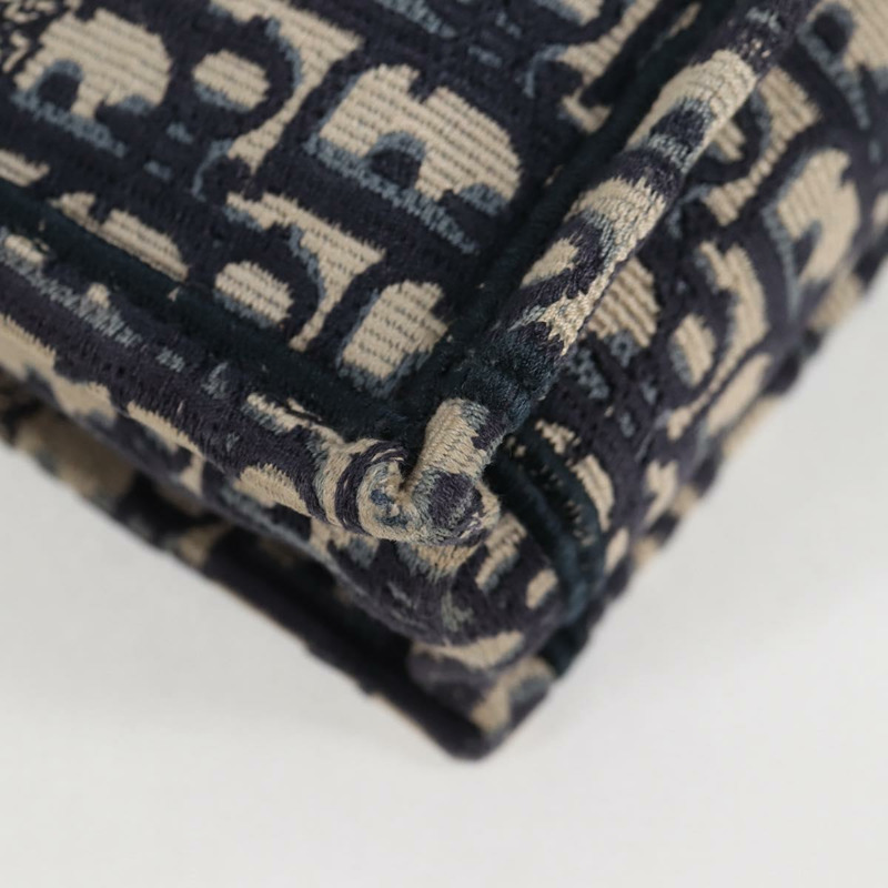 【日本直送】Christian Dior Trotter 帆布豎款 Book Tote 迷你手提包 海軍藍 正品 120170M-9