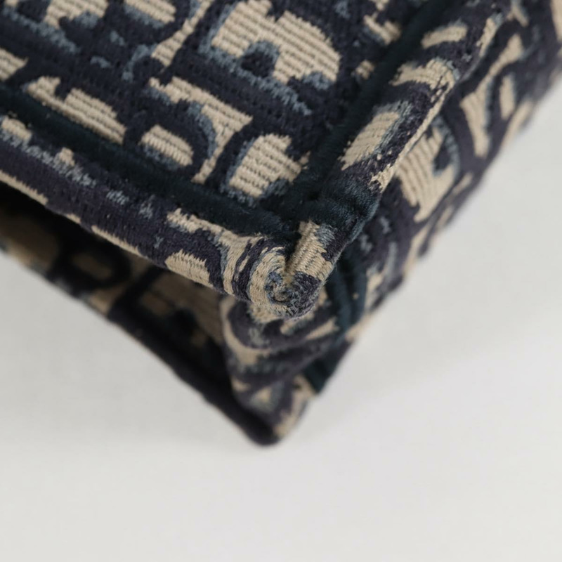 【日本直送】Christian Dior Trotter 帆布豎款 Book Tote 迷你手提包 海軍藍 正品 120170M-11