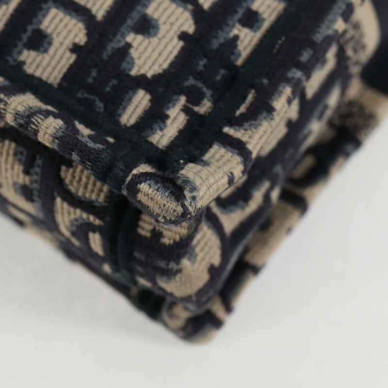 【日本直送】Christian Dior Trotter 帆布豎款 Book Tote 迷你手提包 海軍藍 正品 120170M-12