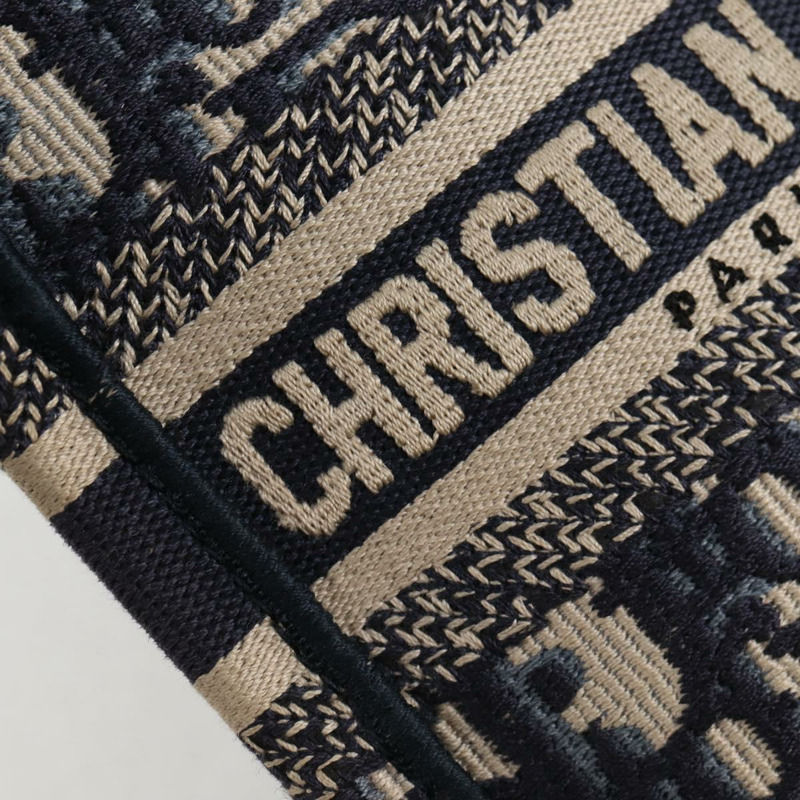 【日本直送】Christian Dior Trotter 帆布豎款 Book Tote 迷你手提包 海軍藍 正品 120170M-14