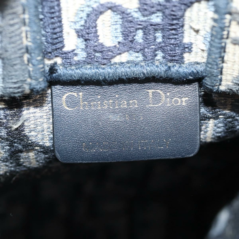 【日本直送】Christian Dior Trotter 帆布豎款 Book Tote 迷你手提包 海軍藍 正品 120170M-15