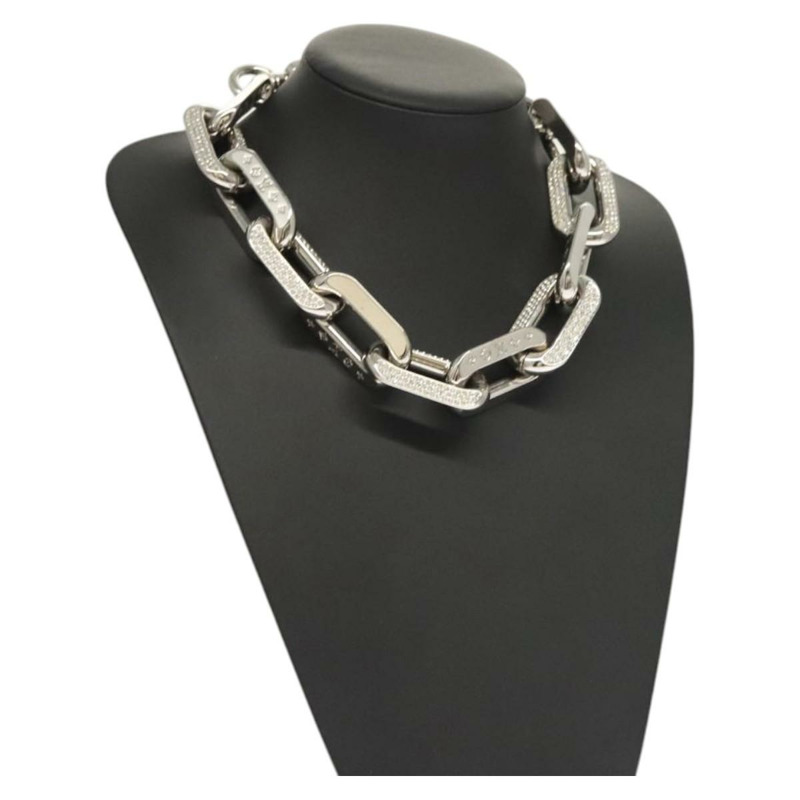 【日本直送】路易威登 Collier LV Edge GM 項鍊，金屬銀色，型號 MP3000，正品編號 116084SAM-0