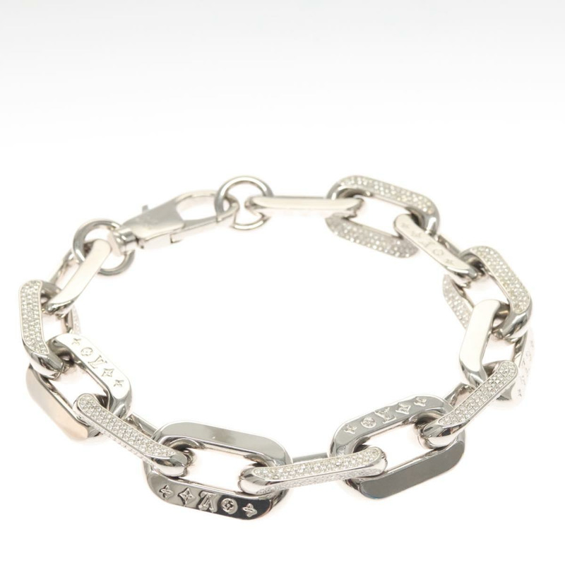 【日本直送】路易威登 Collier LV Edge GM 項鍊，金屬銀色，型號 MP3000，正品編號 116084SAM-1