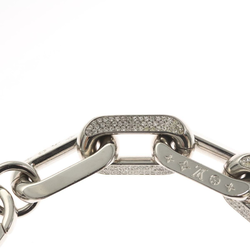 【日本直送】路易威登 Collier LV Edge GM 項鍊，金屬銀色，型號 MP3000，正品編號 116084SAM-5