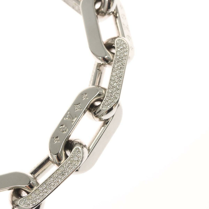 【日本直送】路易威登 Collier LV Edge GM 項鍊，金屬銀色，型號 MP3000，正品編號 116084SAM-7