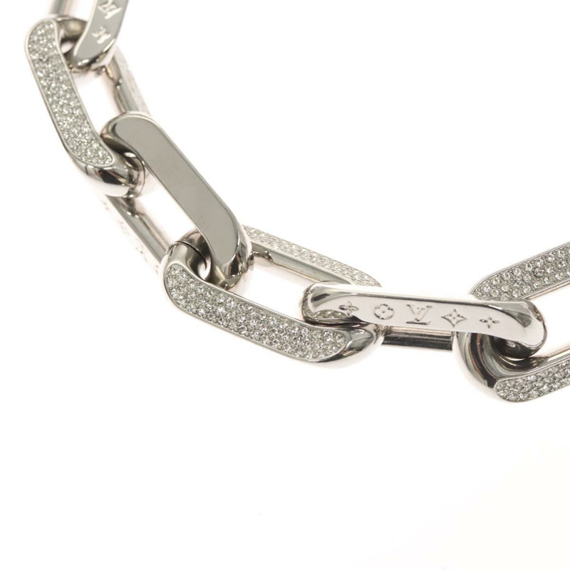 【日本直送】路易威登 Collier LV Edge GM 項鍊，金屬銀色，型號 MP3000，正品編號 116084SAM-9