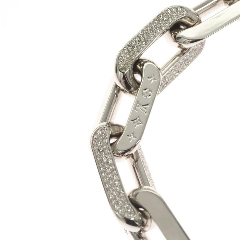 【日本直送】路易威登 Collier LV Edge GM 項鍊，金屬銀色，型號 MP3000，正品編號 116084SAM-13