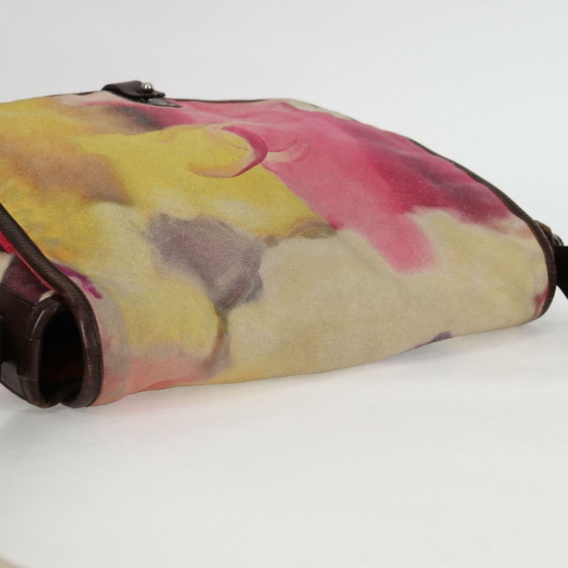 【日本直送】香奈兒刺繡單肩包 粉紅麂皮 CC 正品 120175SAV-5