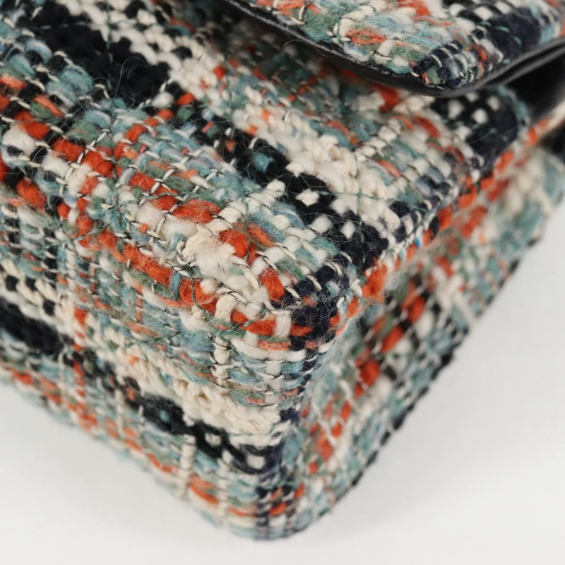 【日本直送】香奈兒 Matelasse 23 鏈條肩背包，斜紋軟呢淺藍色，金色雙C標誌，正品編號 120174SM-16