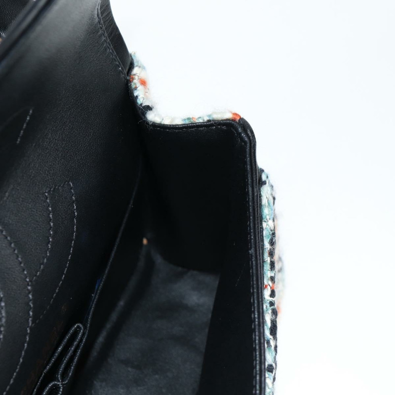 【日本直送】香奈兒 Matelasse 23 鏈條肩背包，斜紋軟呢淺藍色，金色雙C標誌，正品編號 120174SM-26