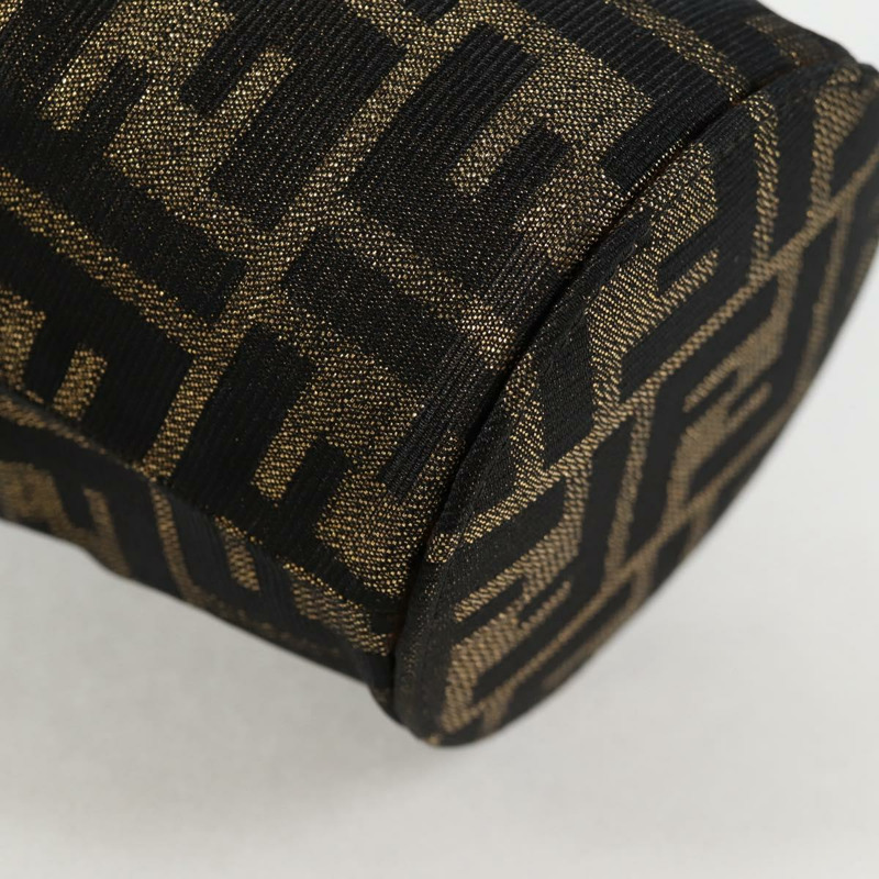 【日本直送】FENDI Zucca帆布單肩包 黑色棕色 正品 120527M-14