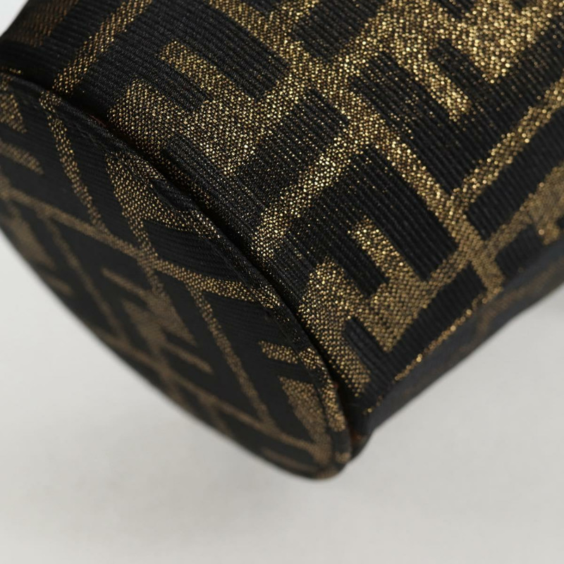 【日本直送】FENDI Zucca帆布單肩包 黑色棕色 正品 120527M-15