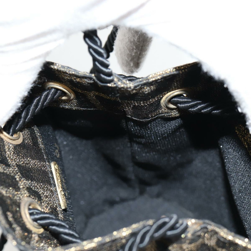 【日本直送】FENDI Zucca帆布單肩包 黑色棕色 正品 120527M-20