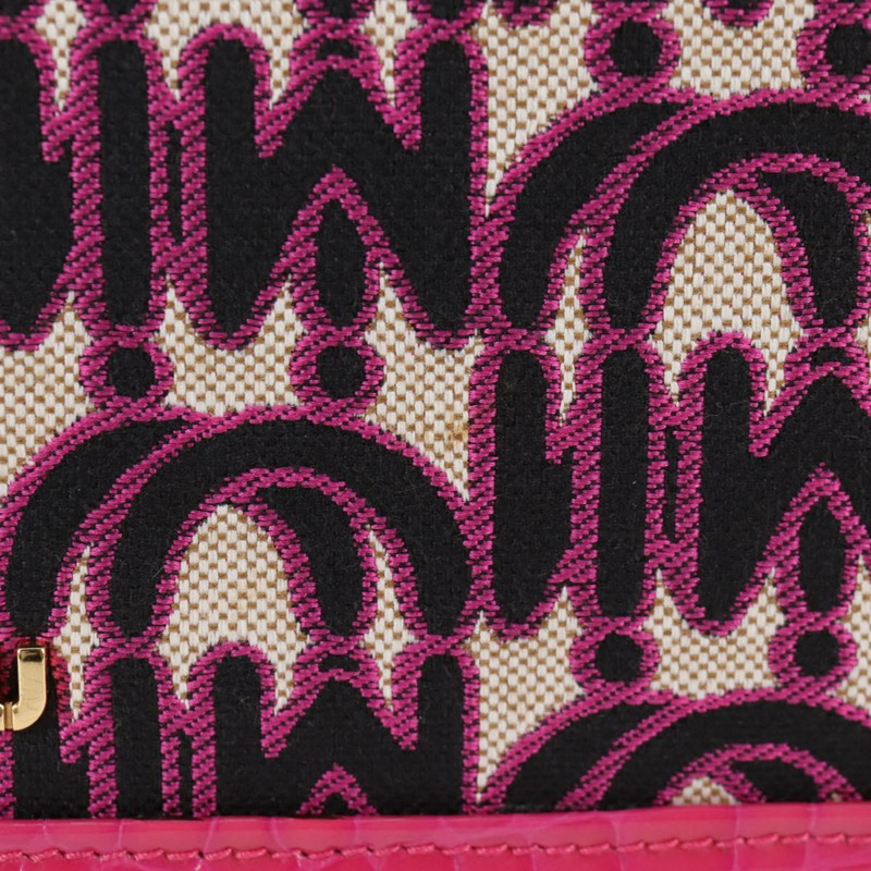 【日本直送】Miu Miu 鏈條單肩包 帆布皮革 兩用 粉金配色 正品 120964SAM-2