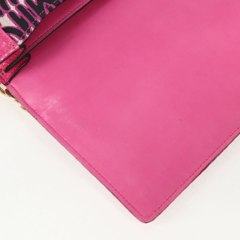 【日本直送】Miu Miu 鏈條單肩包 帆布皮革 兩用 粉金配色 正品 120964SAM-22