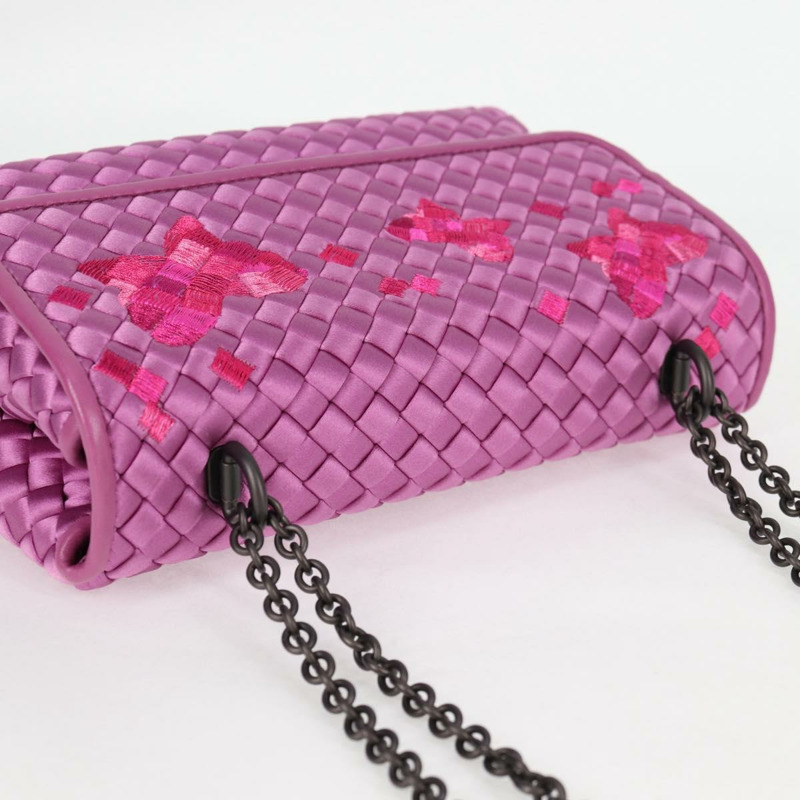 【日本直送】BOTTEGAVENETA INTRECCIATO 鏈條單肩包 皮革 紫色 正品 116278SAM-5