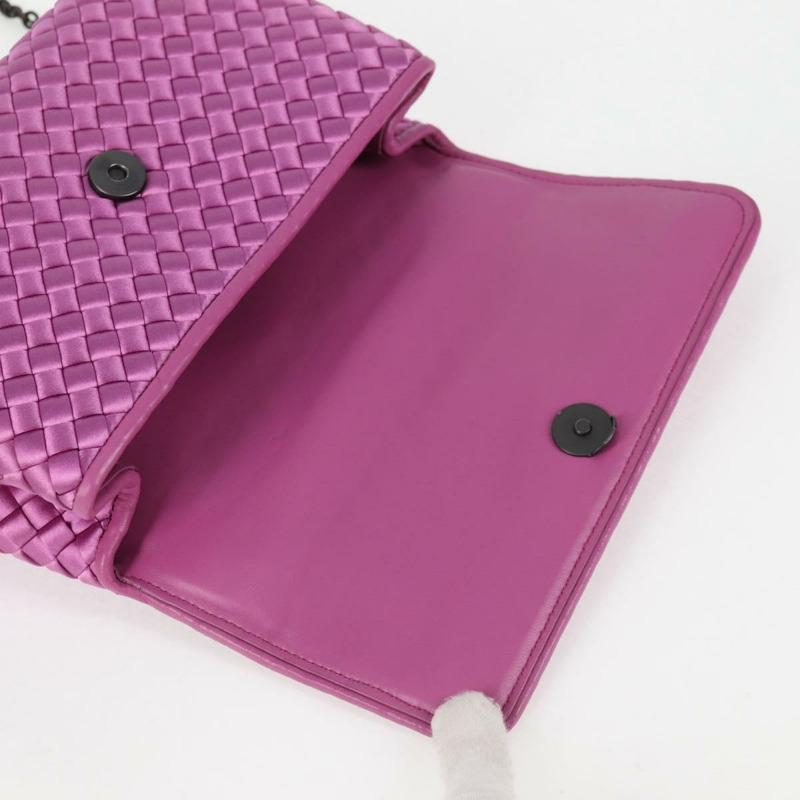 【日本直送】BOTTEGAVENETA INTRECCIATO 鏈條單肩包 皮革 紫色 正品 116278SAM-18
