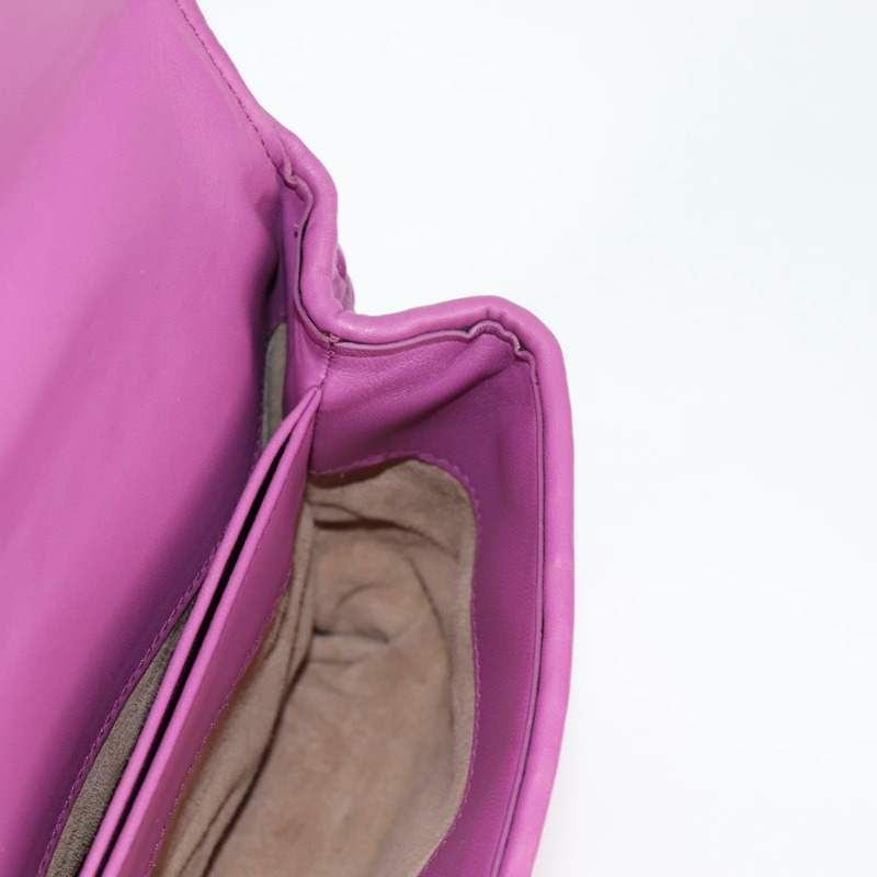 【日本直送】BOTTEGAVENETA INTRECCIATO 鏈條單肩包 皮革 紫色 正品 116278SAM-20