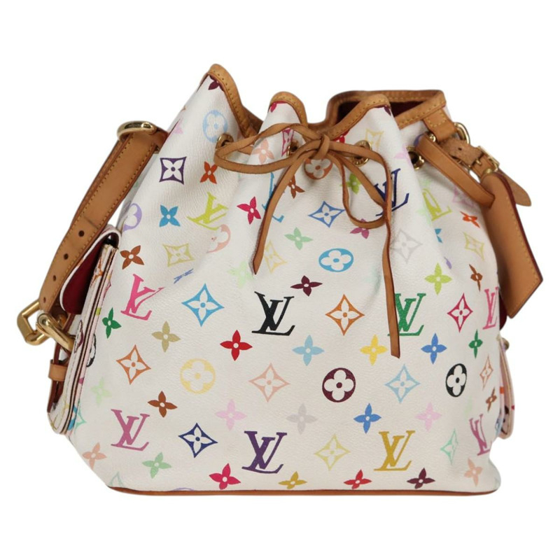 【日本直送】路易威登 Monogram Multicolor Petit Noe 白手袋 M42229 LV 正品 121428M-0