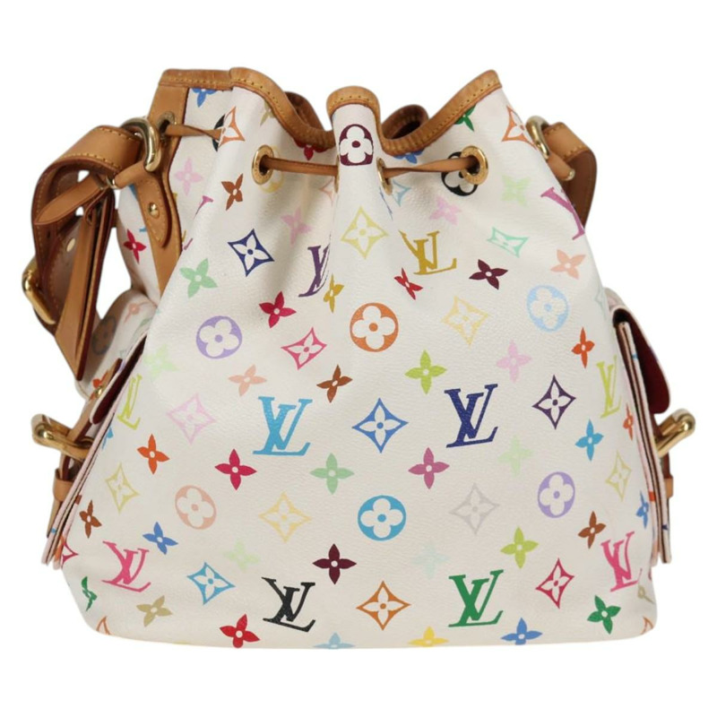【日本直送】路易威登 Monogram Multicolor Petit Noe 白手袋 M42229 LV 正品 121428M-1
