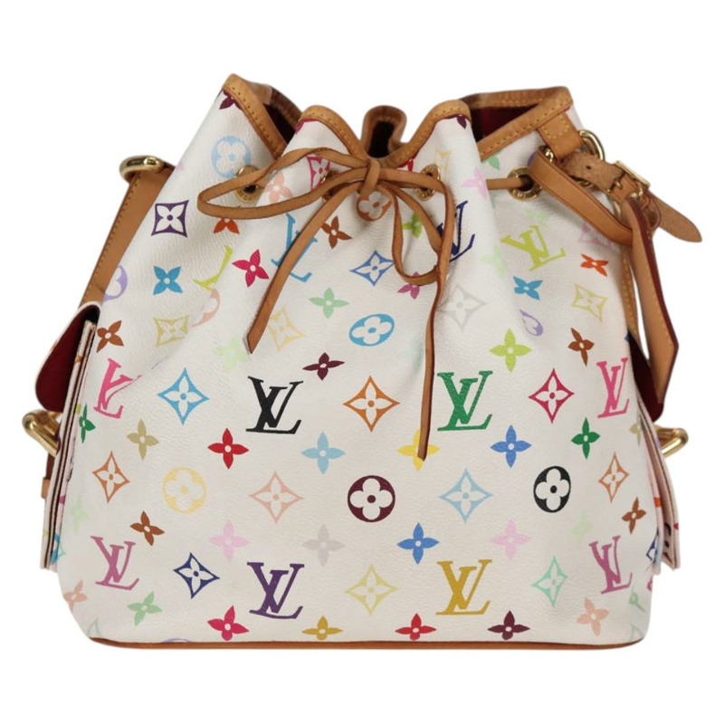 【日本直送】路易威登 Monogram Multicolor Petit Noe 白手袋 M42229 LV 正品 121428M-12