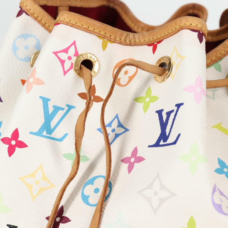 【日本直送】路易威登 Monogram Multicolor Petit Noe 白手袋 M42229 LV 正品 121428M-23